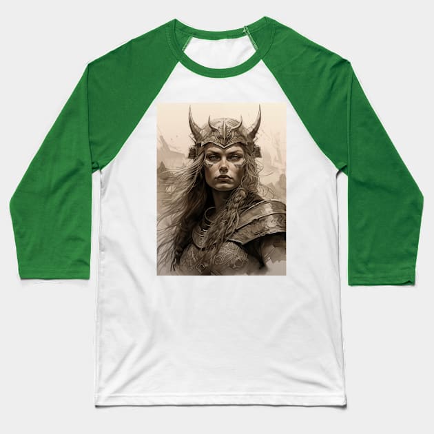 Valkyrie Baseball T-Shirt by Creativetee's101